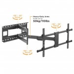 Fits Panasonic TV model TX-50DX802B Black Swivel & Tilt TV Bracket