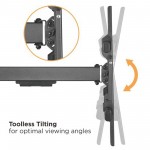 Fits Panasonic TV model TX-50DX802B Black Swivel & Tilt TV Bracket