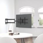 Fits Panasonic TV model TX-50DX802B Black Swivel & Tilt TV Bracket