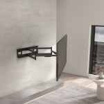 Fits Panasonic TV model TX-65HZ1500B Black Swivel & Tilt TV Bracket