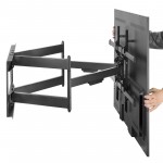 Fits Panasonic TV model TX-77MZ2000B Black Swivel & Tilt TV Bracket