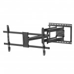 Fits Panasonic TV model TX-65GZ1000B Black Swivel & Tilt TV Bracket