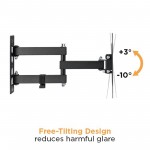 Fits Panasonic TV model TB-40S45AEY Black Swivel & Tilt TV Bracket