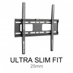Fits Panasonic TV model TX-55JX600B Black Flat Slim Fitting TV Bracket