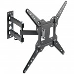 Fits Panasonic TV model TX-47AS802B Black Slim Swivel & Tilt TV Bracket