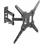 Fits Panasonic TV model TX-L37D25B Black Slim Swivel & Tilt TV Bracket