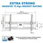 Fits Panasonic TV model TH-PX60B Black Tilting TV Bracket