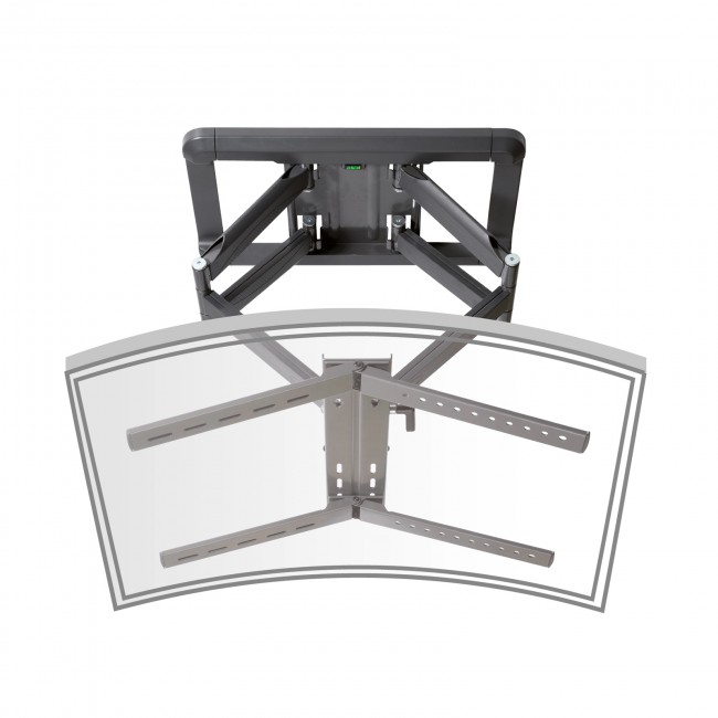 Fits Panasonic TV model TX-65GX560B Black Swivel & Tilt TV Bracket