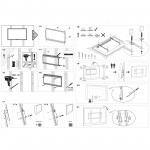 Fits Panasonic TV model TV-48Z90AEB Black Tilting TV Bracket