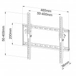 Fits Panasonic TV model TV-48Z90AEB Black Tilting TV Bracket
