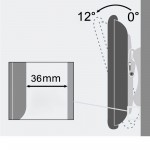 Fits Panasonic TV model TV-48Z90AEB Black Tilting TV Bracket
