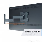 Fits Panasonic TV model TX-48CX350B White Swivel & Tilt TV Bracket